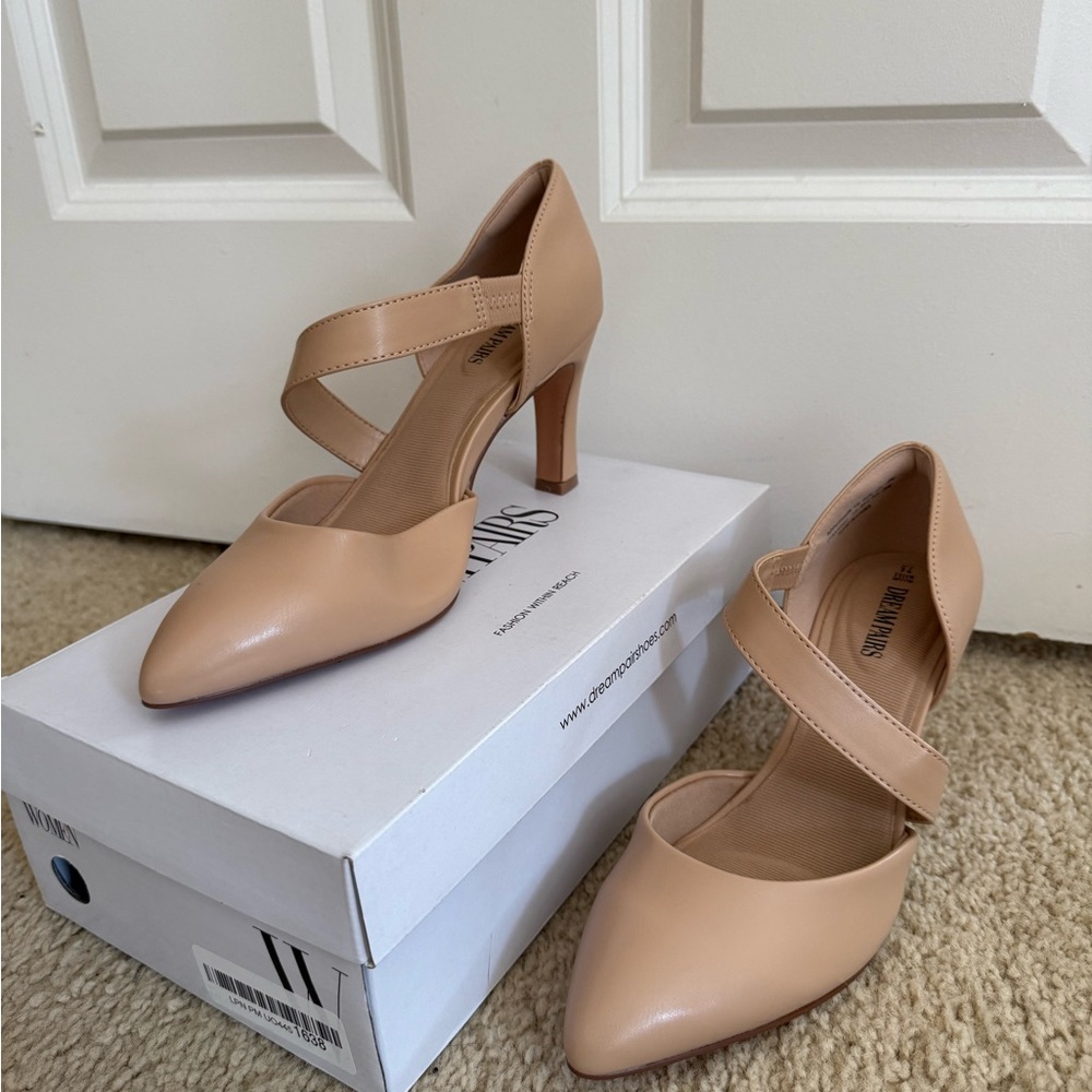 Women's Tan Heels by Dream Pairs